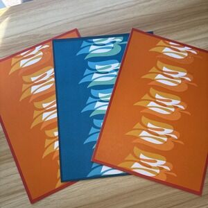 Vintage Lot 3 Scandinavian Nordic Art 1970s MCM menus Royal Viking Star Cruise